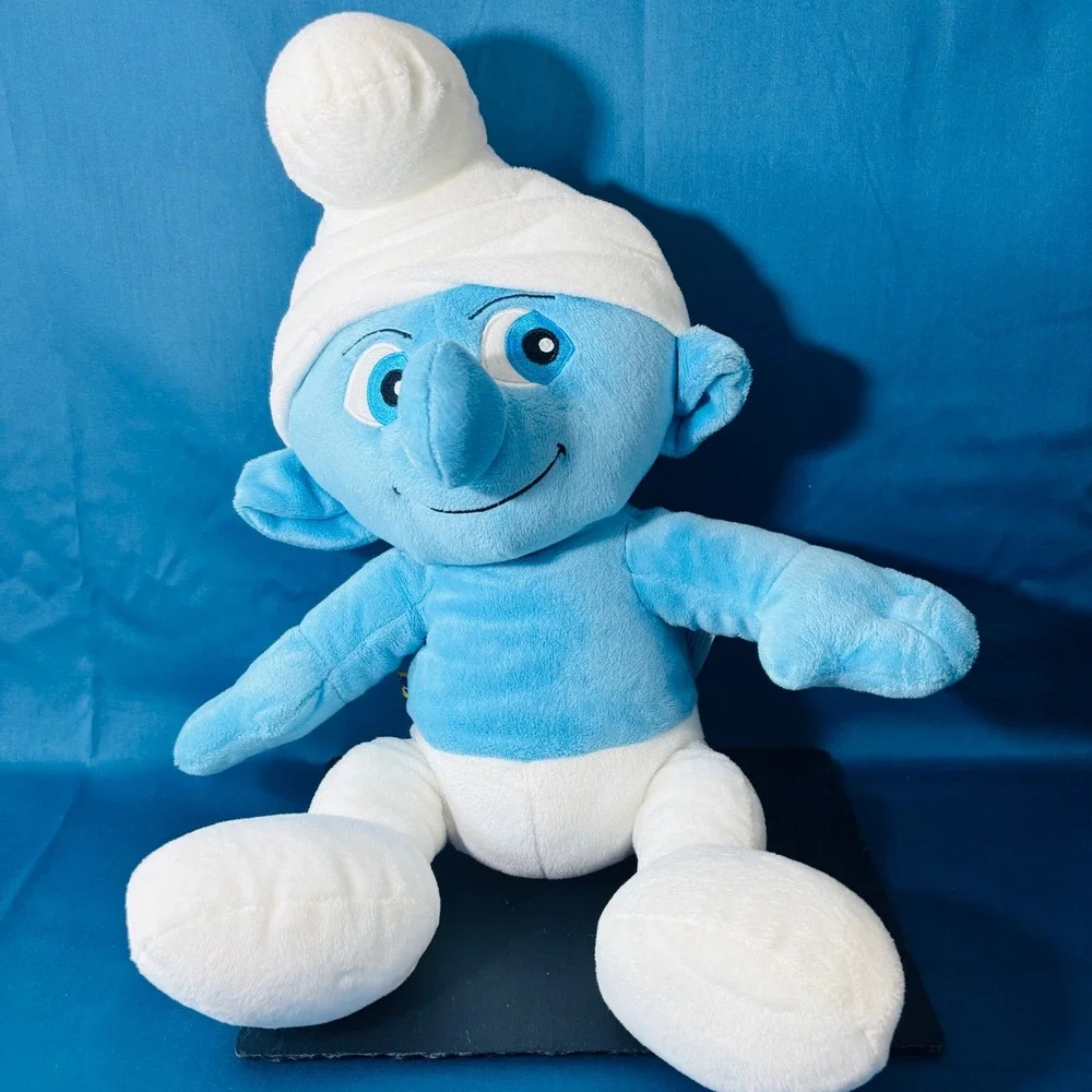 The Smurfs Papa Smurf Plush Stuffed Toy White Hat 13